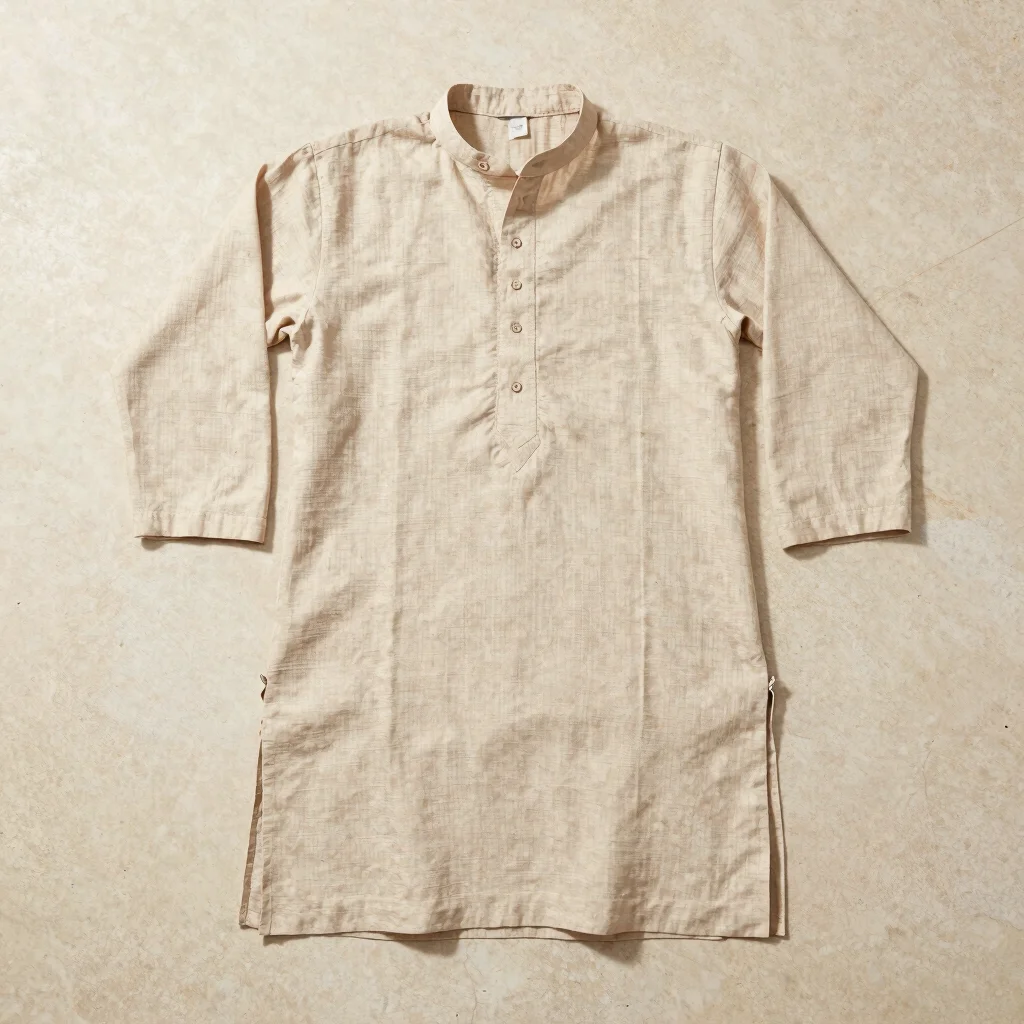 Minimalist Cotton Linen Kurta